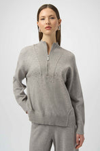 Load image into Gallery viewer, 254933 Mock Neck Pullover with Rhinestones