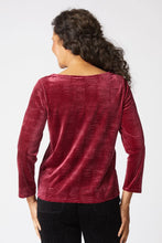 Load image into Gallery viewer, 54742 Crinkle Velvet Boatneck Top