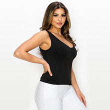 Load image into Gallery viewer, One Size: Seamless Hip Length Tank With Reversible Neckline