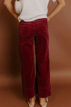 Load image into Gallery viewer, Corduroy High Waist Wide Leg Pants