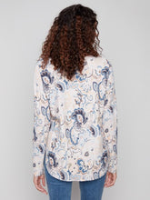 Load image into Gallery viewer, C2818P Printed Rounded Hem Sweater