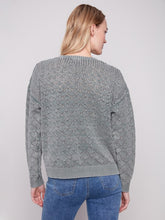 Load image into Gallery viewer, C2874 Cold Dye Pointelle Sweater