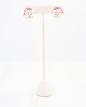 Load image into Gallery viewer, Fuzzy Santa Earrings