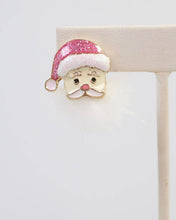 Load image into Gallery viewer, Fuzzy Santa Earrings