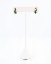 Load image into Gallery viewer, All is Calm Christmas Tree Stud Pearl