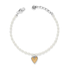 Load image into Gallery viewer, Cascade Embrace Pearl Heart Bracelet