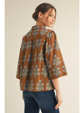 Load image into Gallery viewer, 3/4 Sleeve Floral Top
