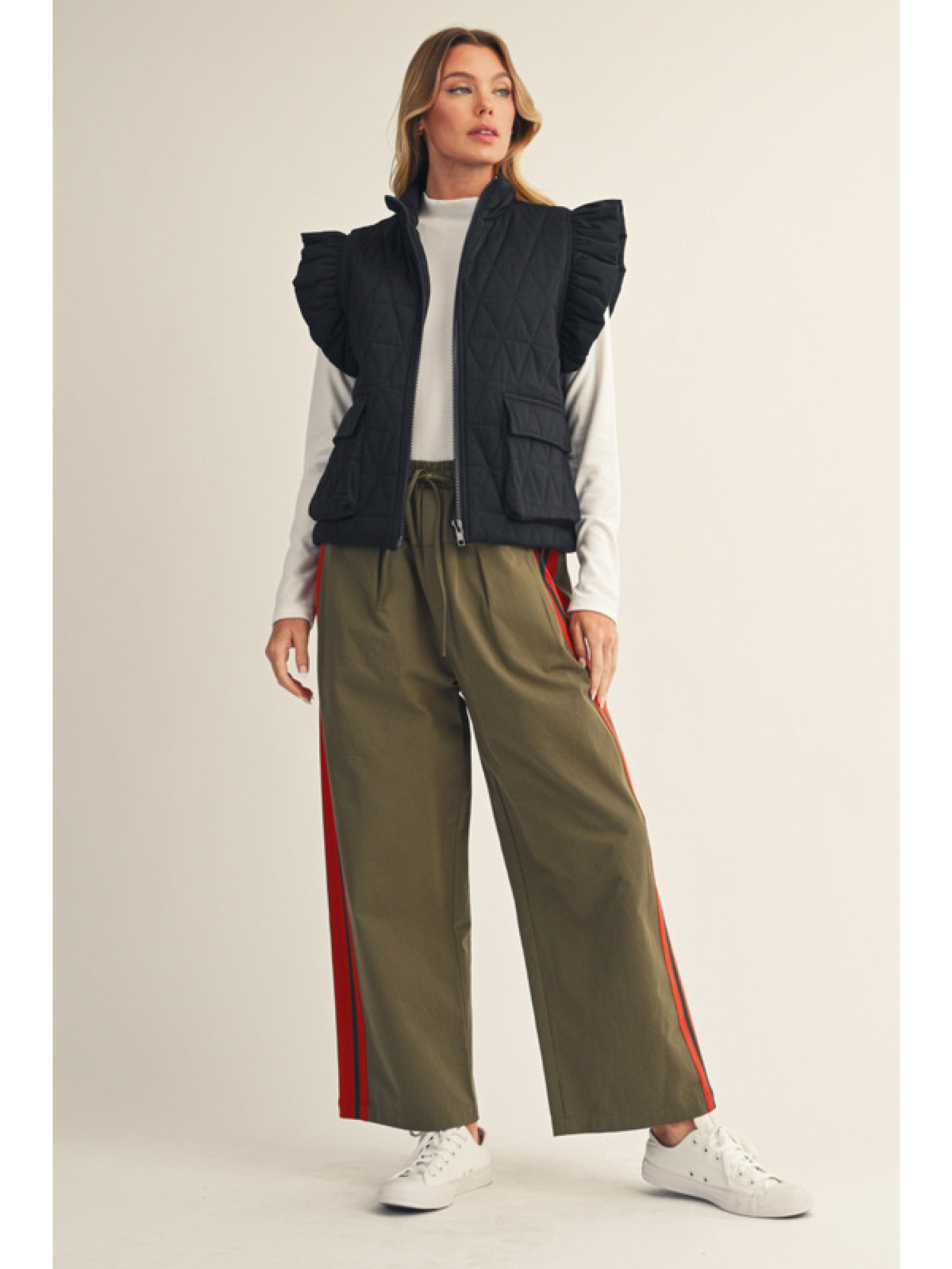 Cap Sleeve Quilted Vest