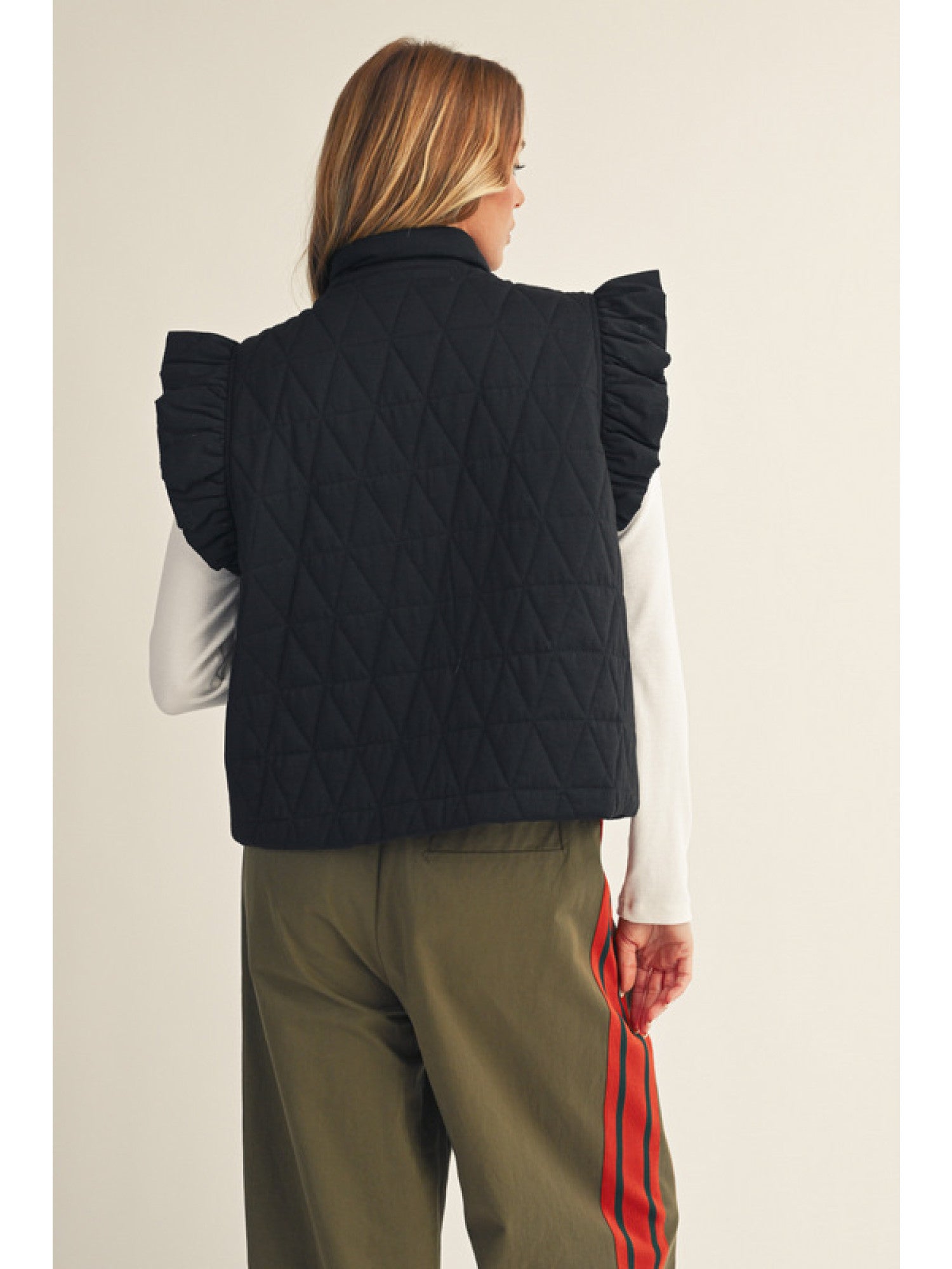 Cap Sleeve Quilted Vest