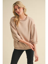 Load image into Gallery viewer, Solid Sweatshirt with Peasant Sleeves
