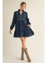 Load image into Gallery viewer, Ruffle Neck Mini Dress
