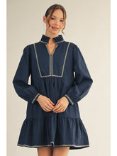 Load image into Gallery viewer, Ruffle Neck Mini Dress
