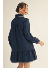 Load image into Gallery viewer, Ruffle Neck Mini Dress
