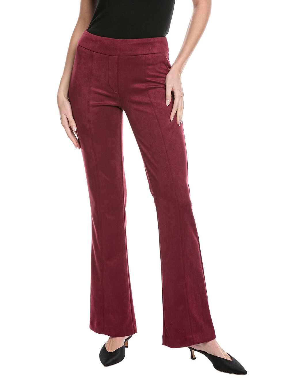 Scuba Suede Flared Pants
