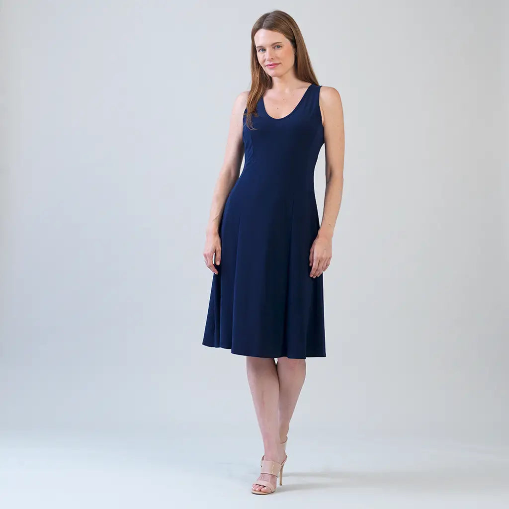 V-Neck Sleeveless Dress