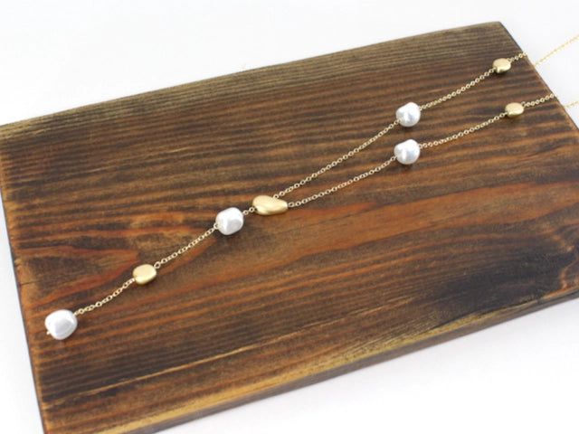 Pearl Drop Y-Necklace
