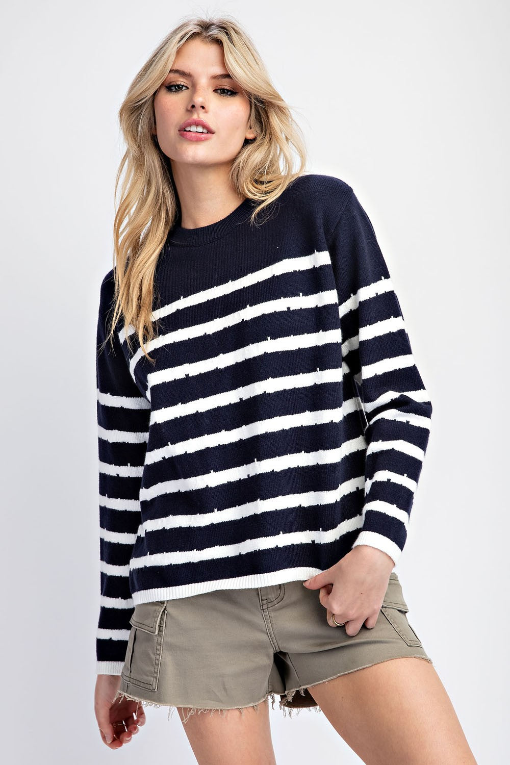 Striped Long Sleeve Sweater