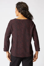 Load image into Gallery viewer, 21748 Pucker Weave Mosaic Print Button Pullover
