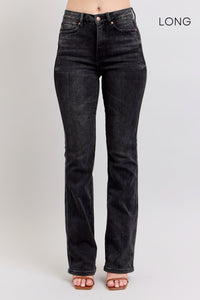 88787 JUDY BLUE BLK WASHED DENIM 3 INSEAMS