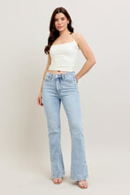 Load image into Gallery viewer, HW Tummy Control Side Slit Slim Boot Cut Vintage Wash
