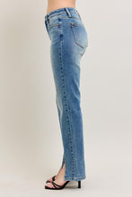 Load image into Gallery viewer, High Waisted Front Seam with Slit Straight Leg
