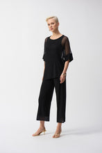 Load image into Gallery viewer, 251187 Silky Knit Culotte Pants with Mesh Detail
