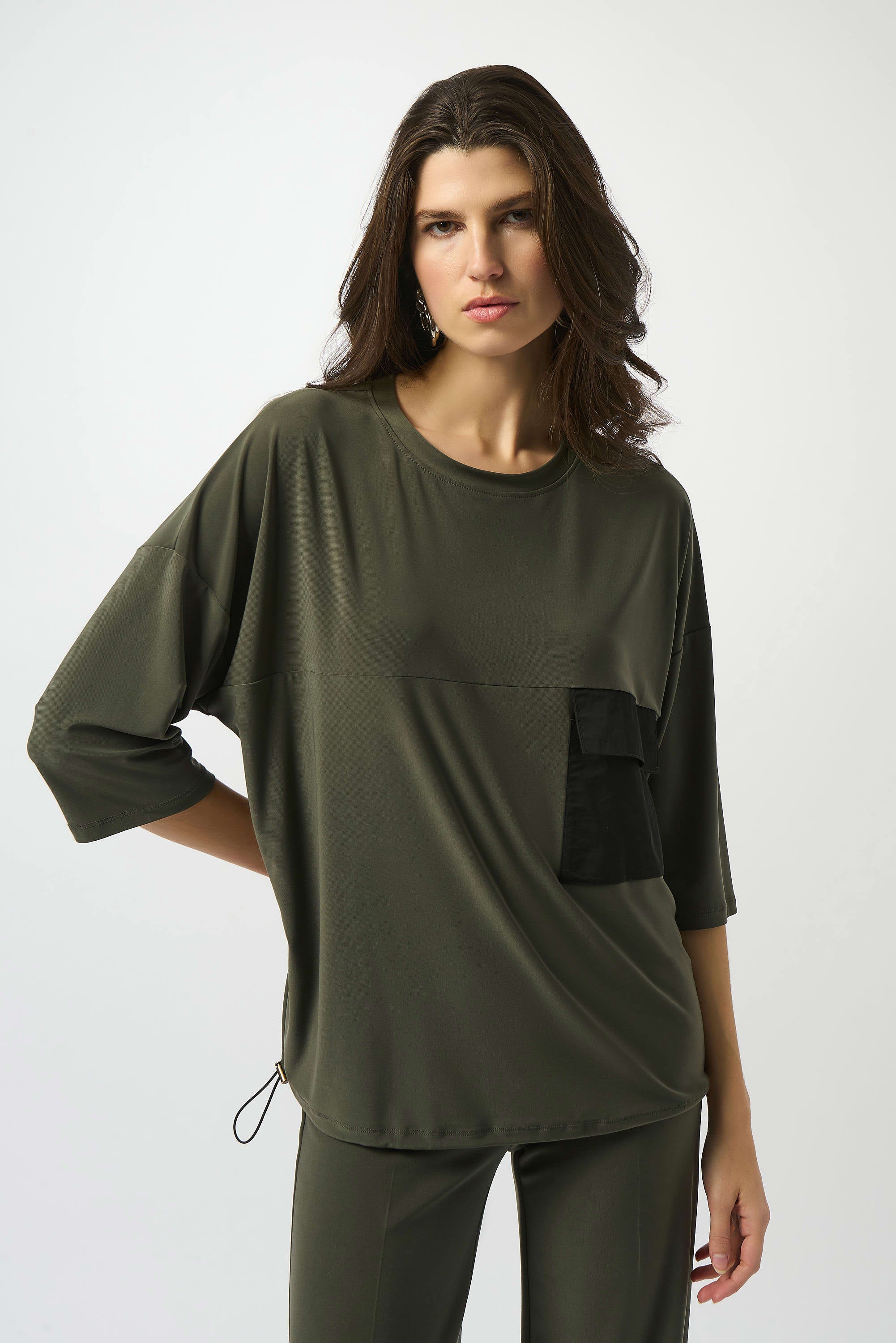 Silky Knit and Memory Cocoon Top