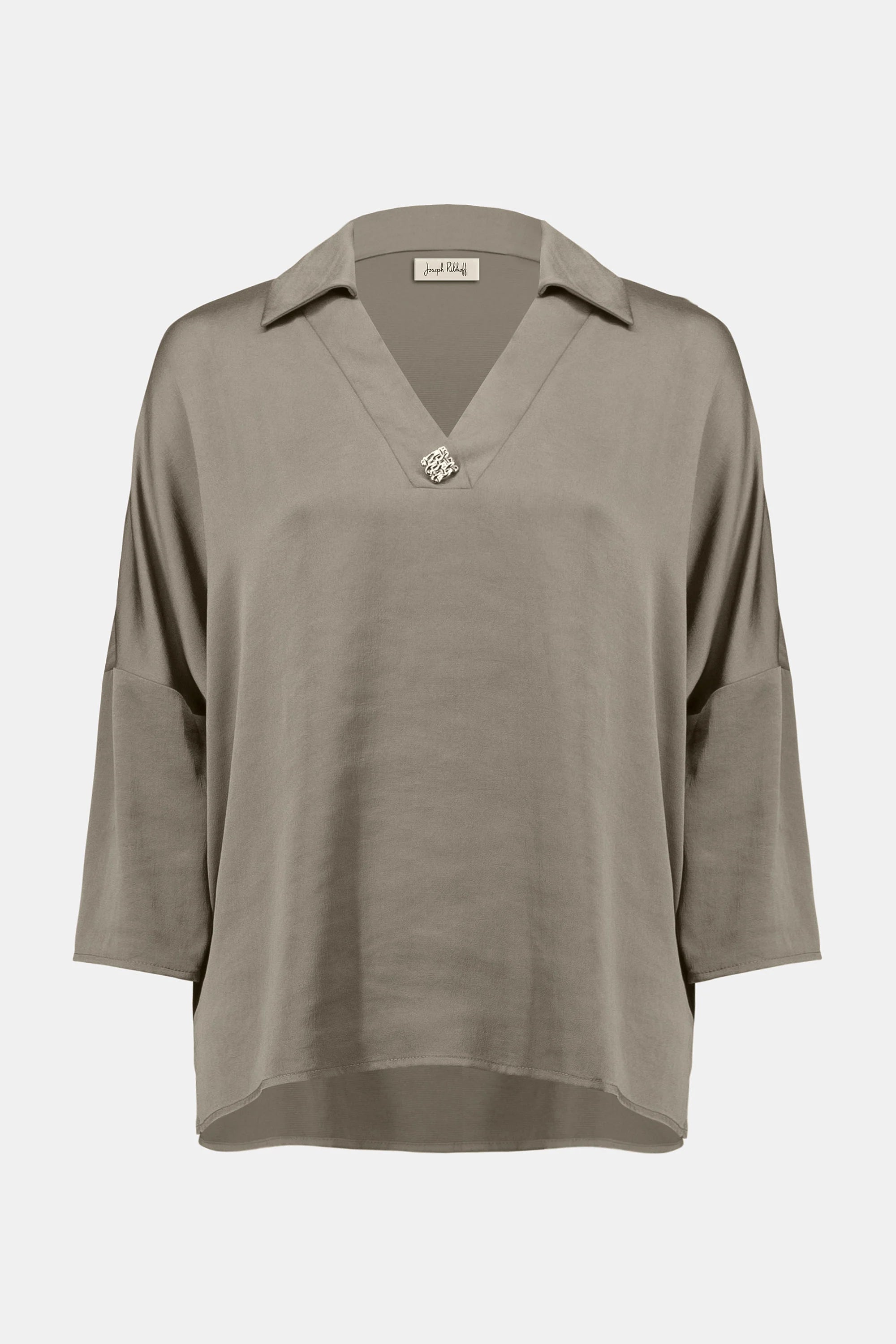 Recycled Hammered Satin Boxy Top