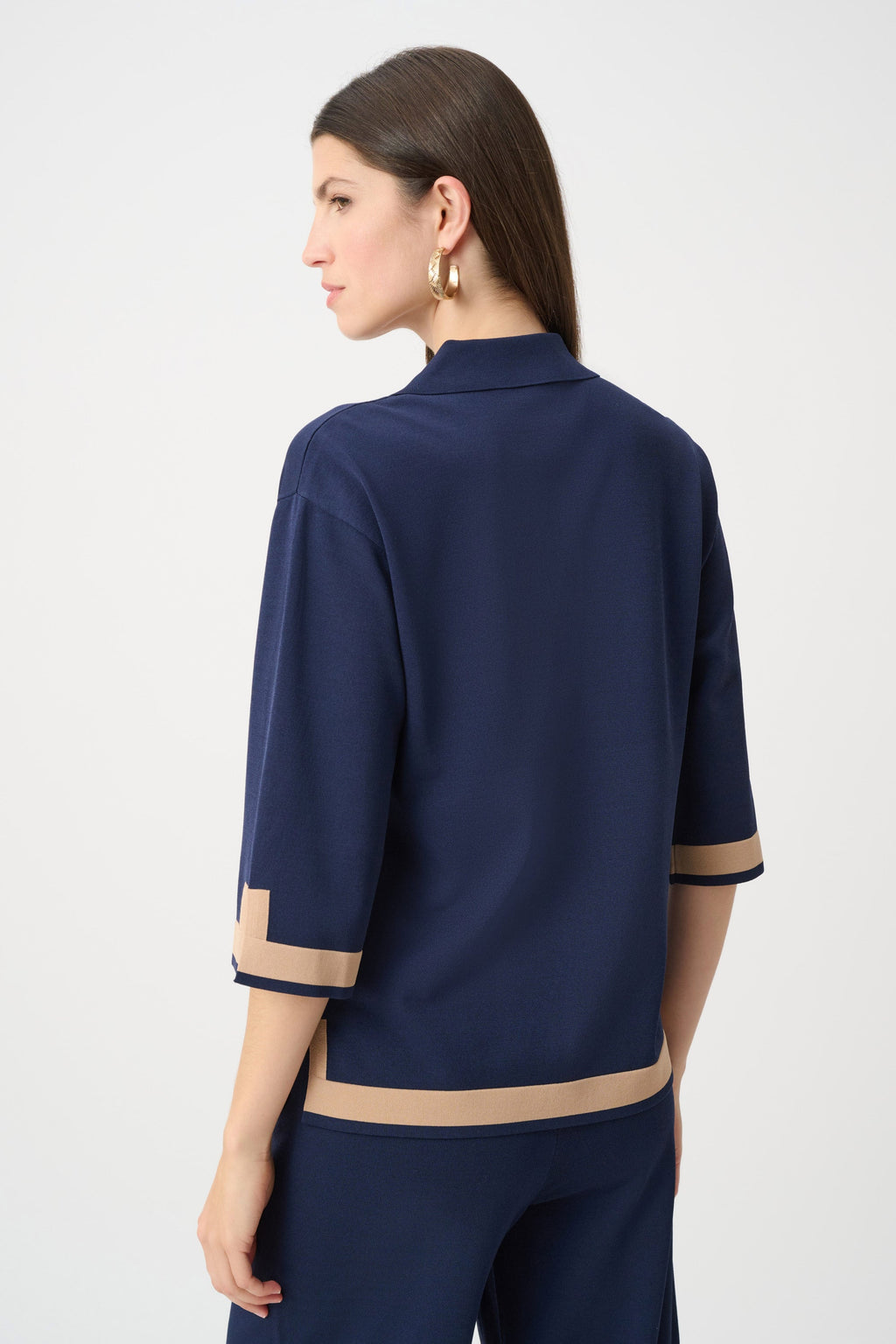 Color Block Sweater Knit Top