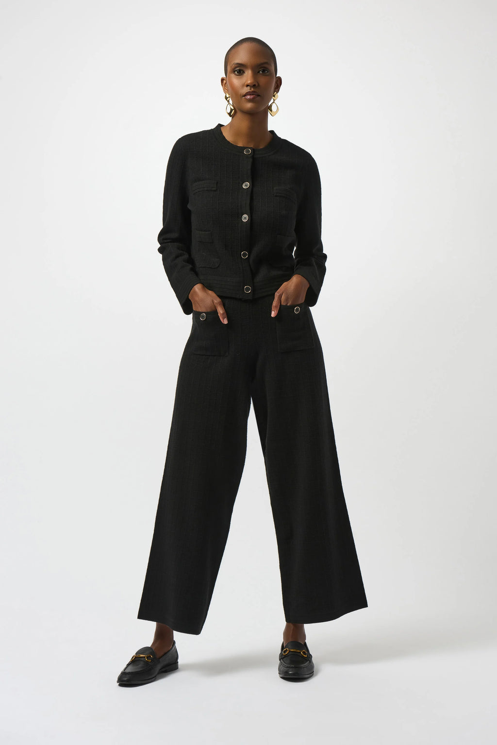 253984 Sweater Knit Straight Leg Pants- FT