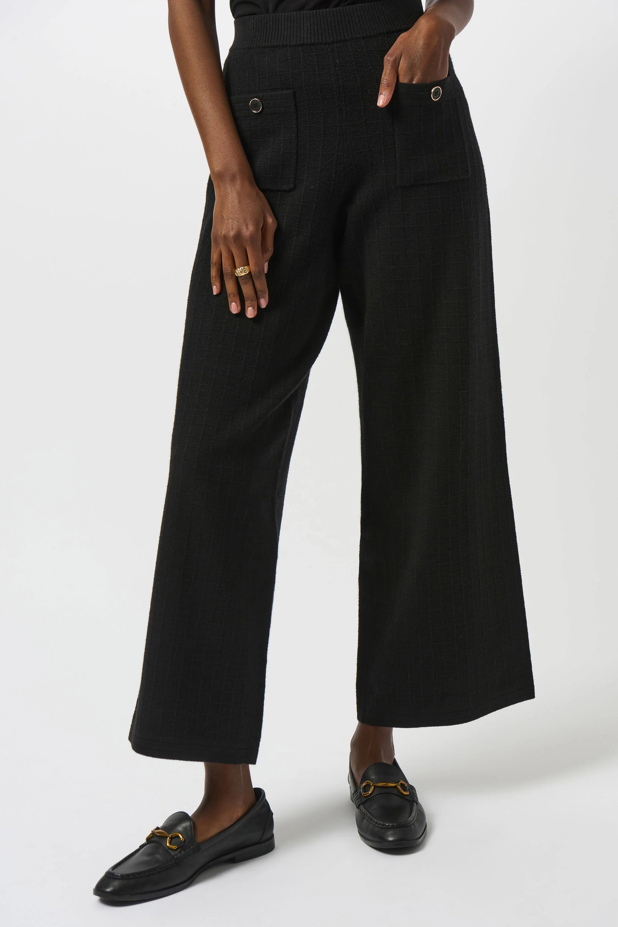 253984 Sweater Knit Straight Leg Pants- FT