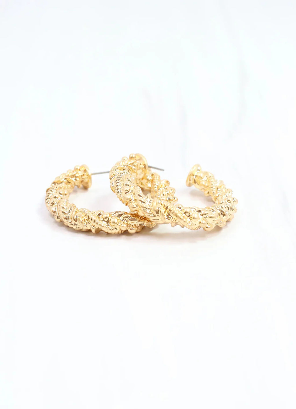 Allman Twisted Hoop Earring Gold