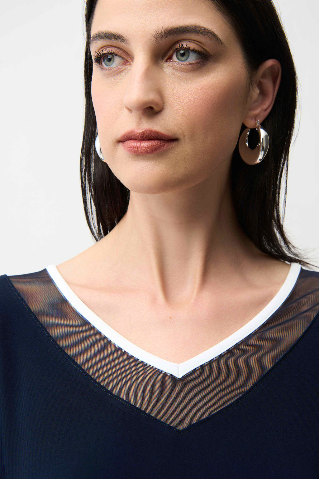 Silky Knit Color Block Wide Leg Culotte Jumpsuit