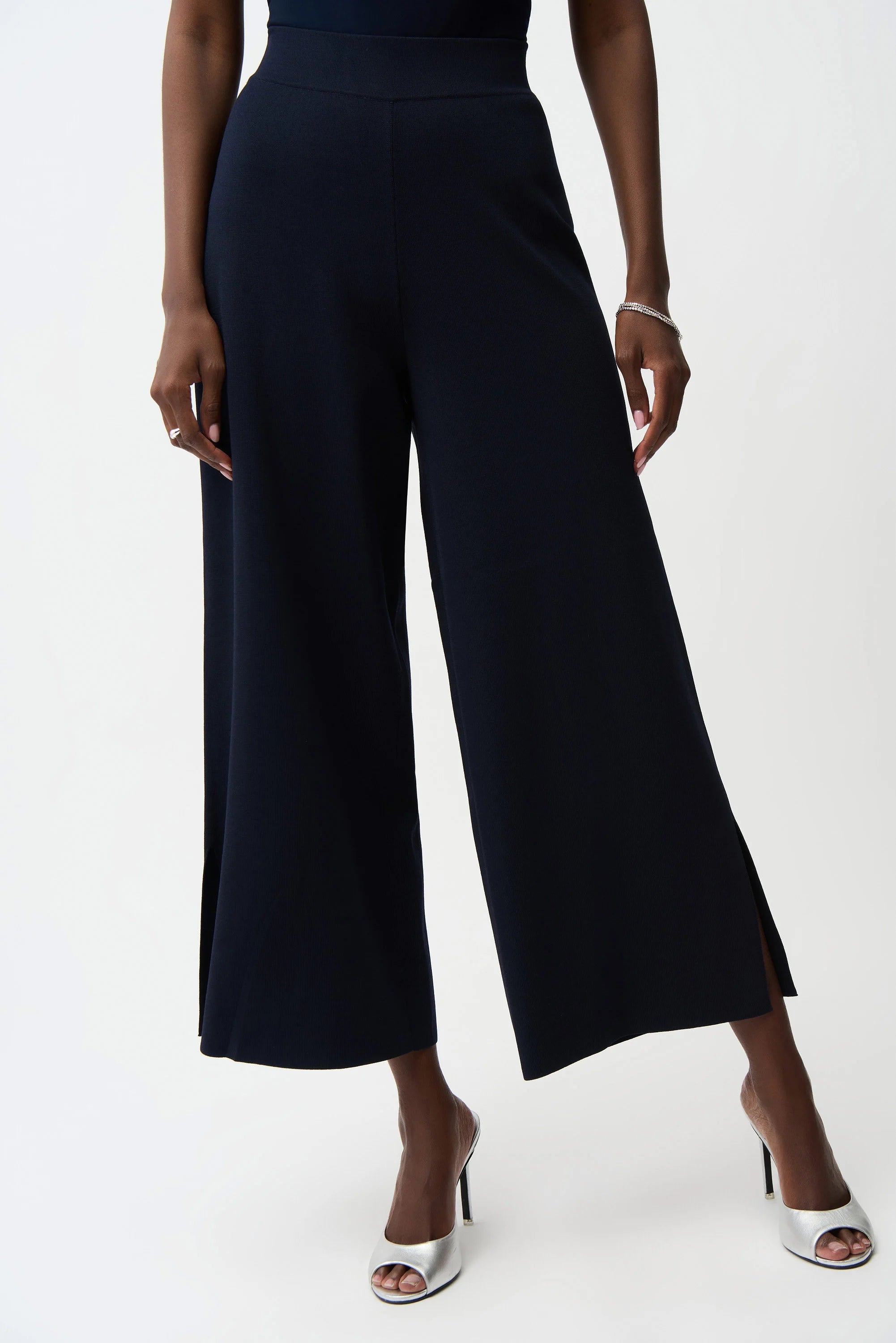 Viscose Blend Culotte Pants
