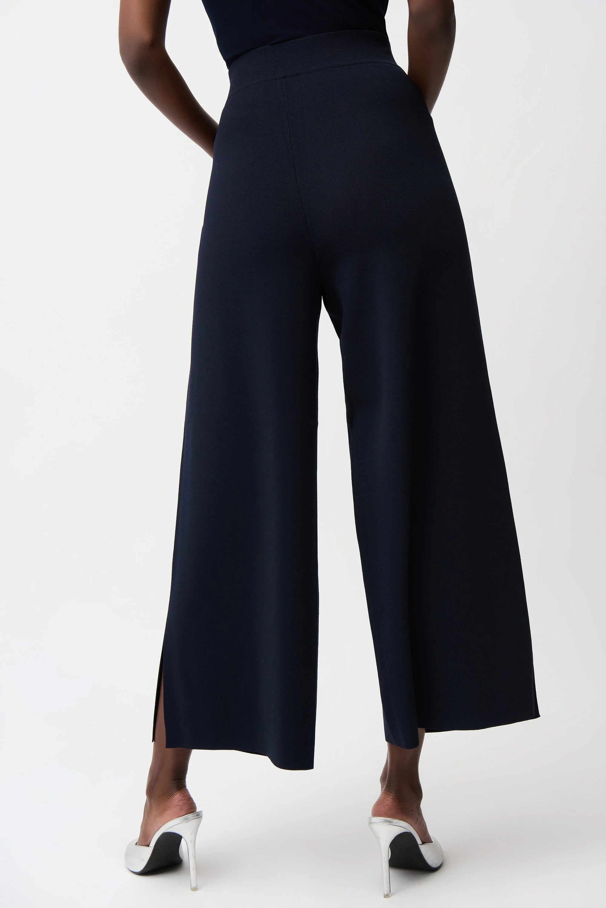 Viscose Blend Culotte Pants