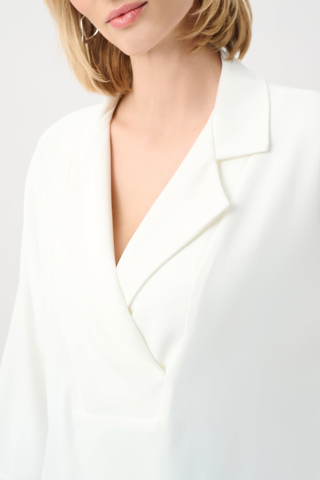 Woven Twill Boxy Top