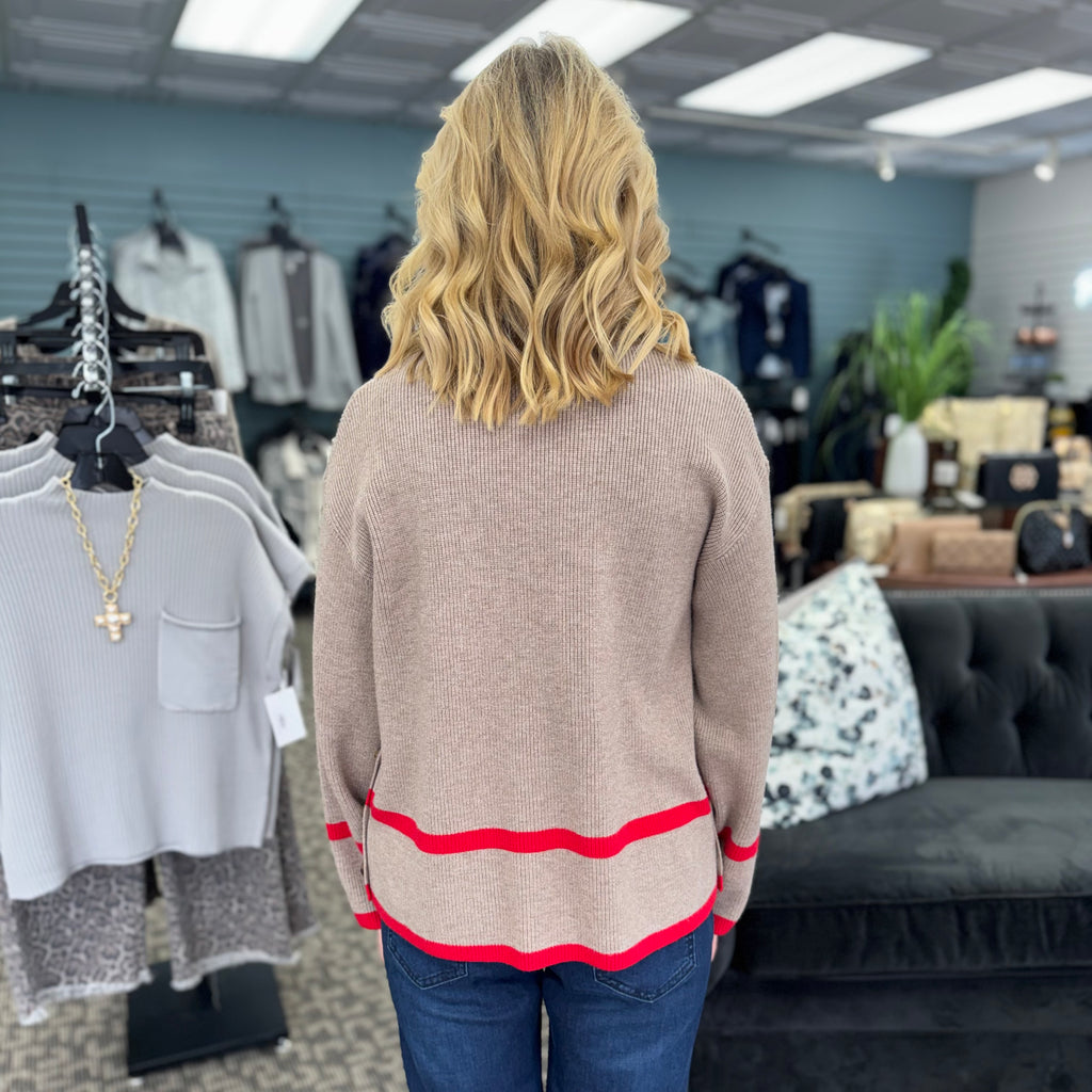 Ribbed Knit Loose Sweater