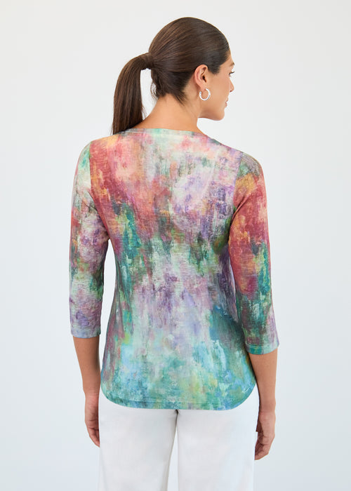 3139451 Long Sleeve V-Neck Top