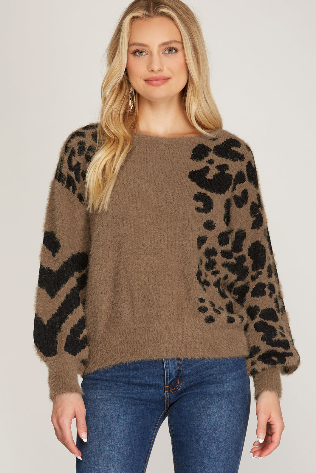 Animal Print Sweater