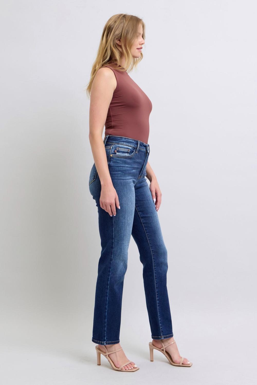 Vintage Wash Thermal Straight Jean