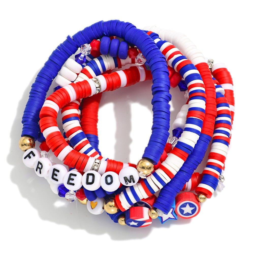 Fourth of July "Freedom" Bracelet