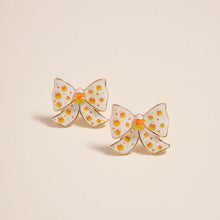 Load image into Gallery viewer, Candy Corn Bow Earrings
