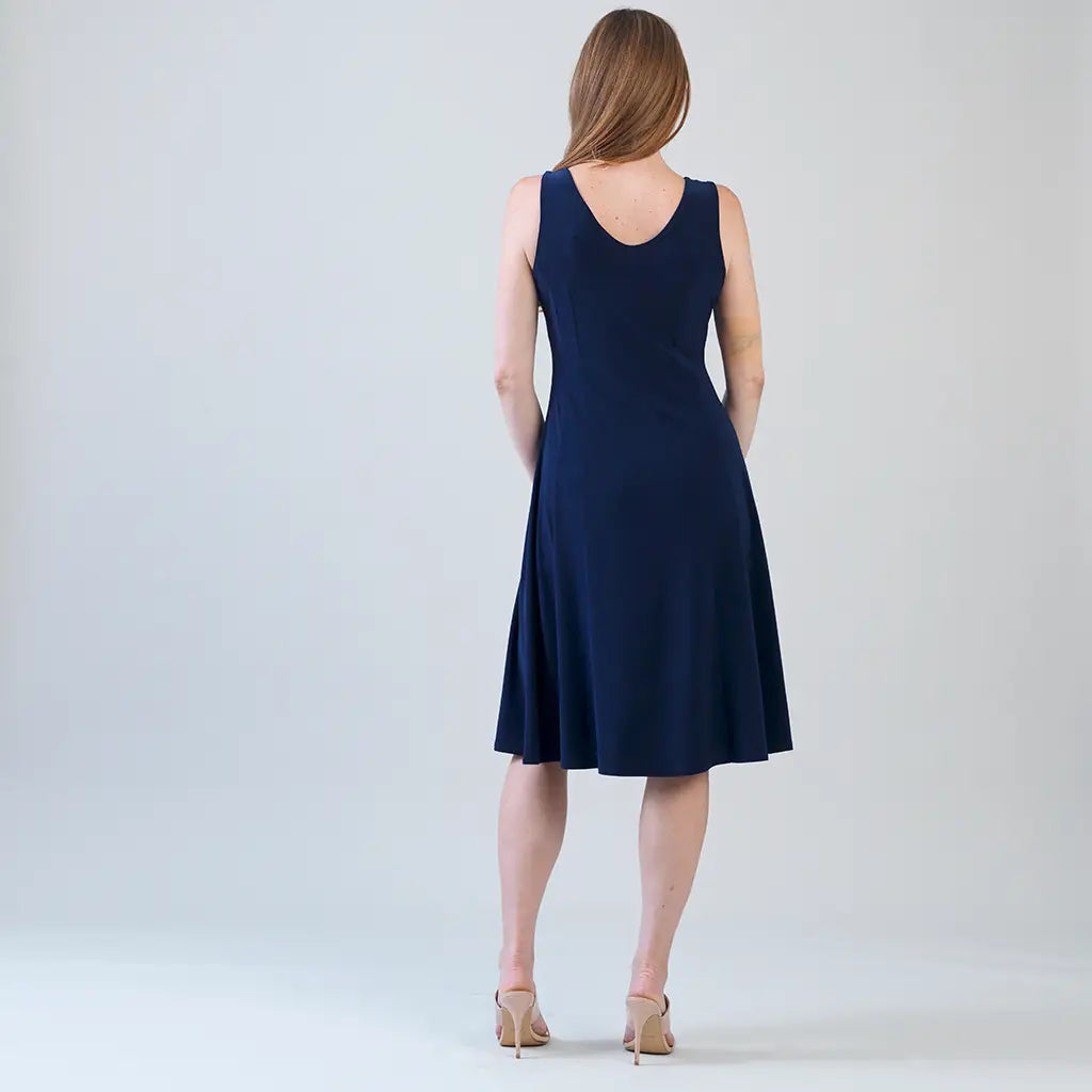 V-Neck Sleeveless Dress