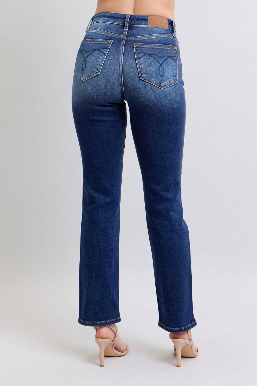Vintage Wash Thermal Straight Jean