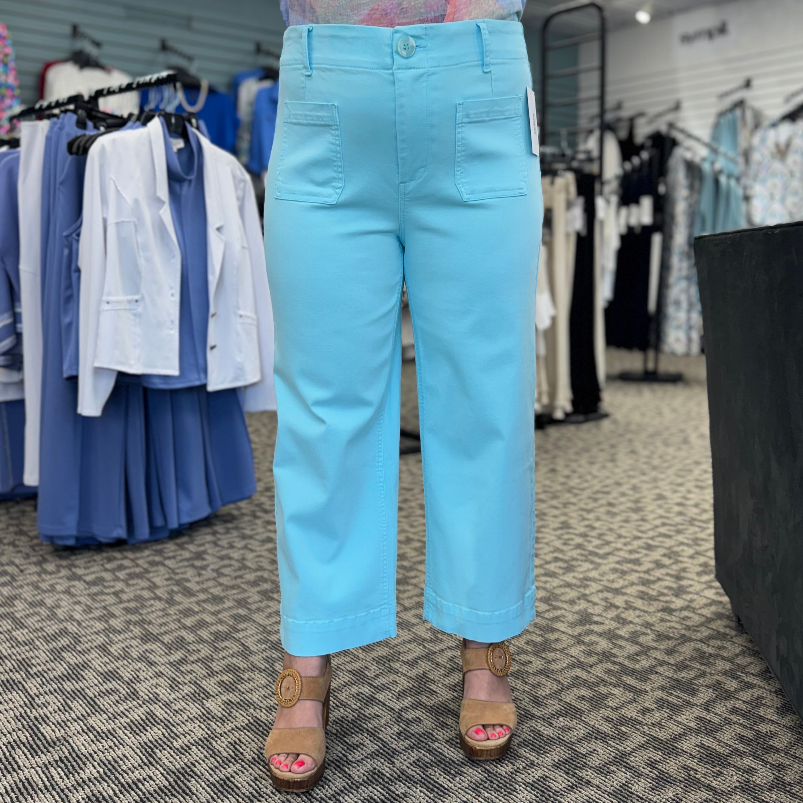Renuar Patch Pocket Cropped Pant
