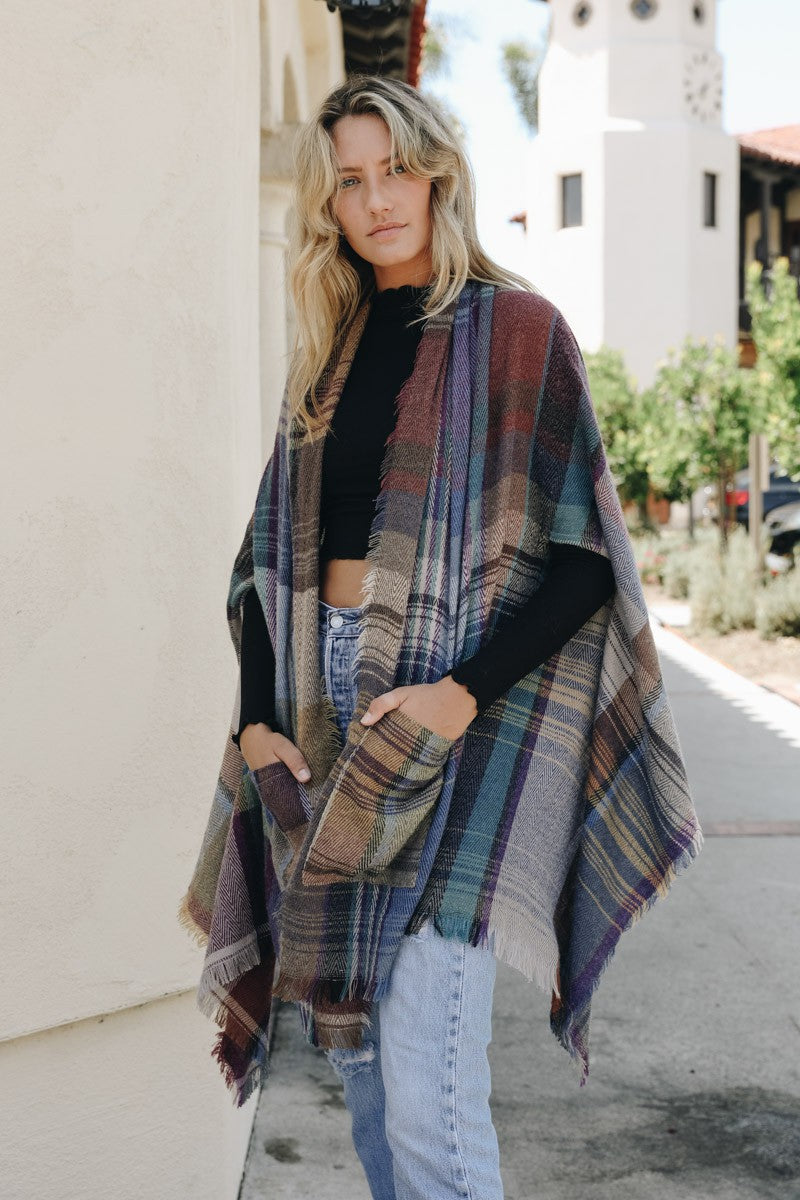 Plaid Pocket Wrap