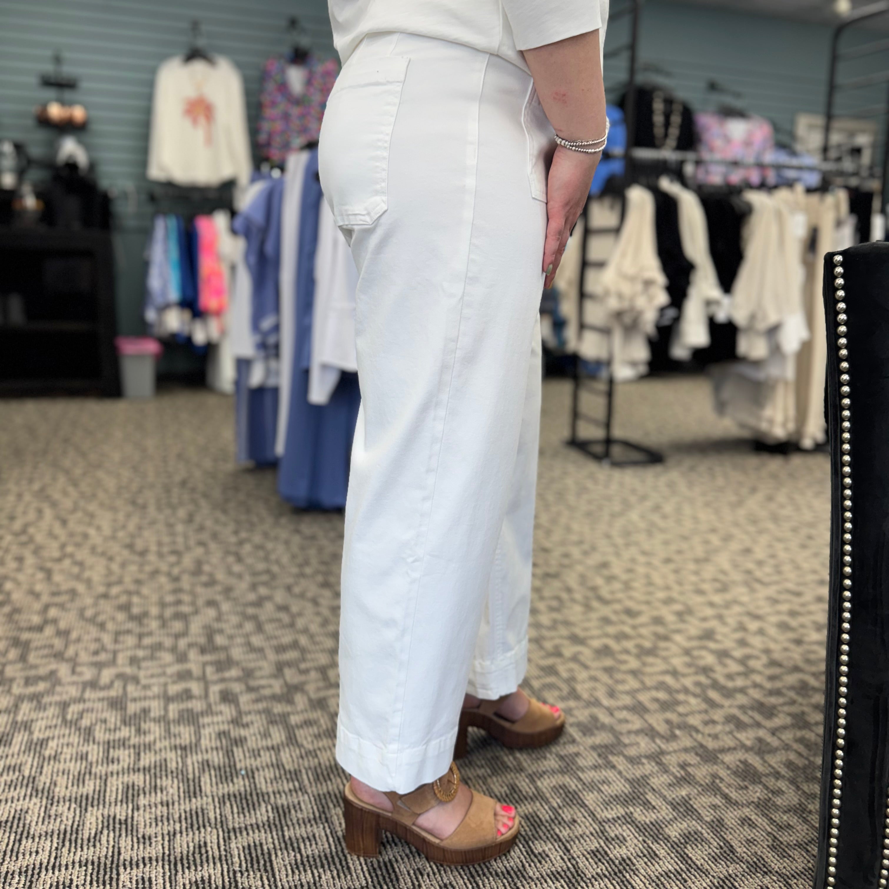 Renuar Patch Pocket Cropped Pant
