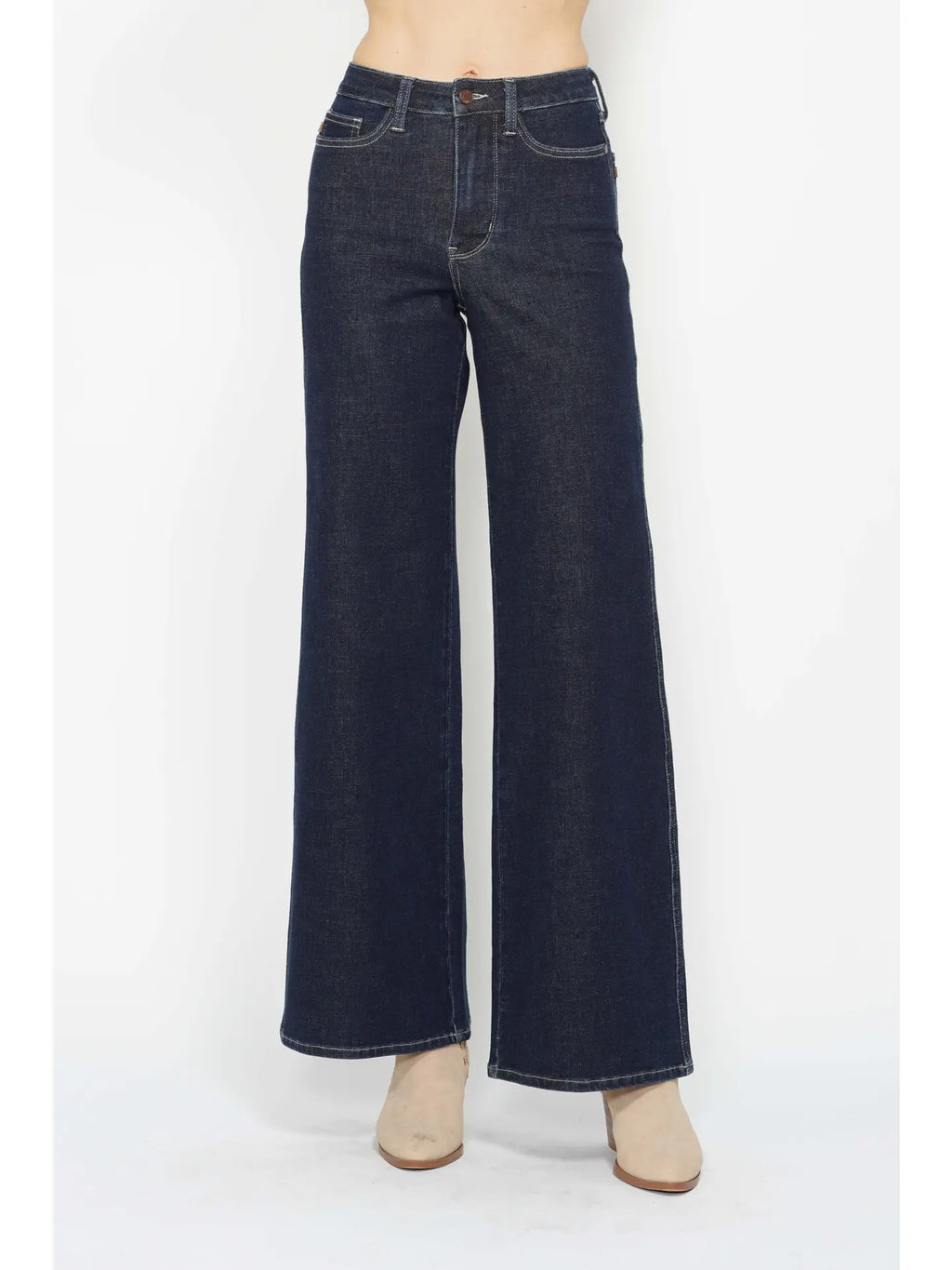 High Waisted Tummy Control Retro Wide leg