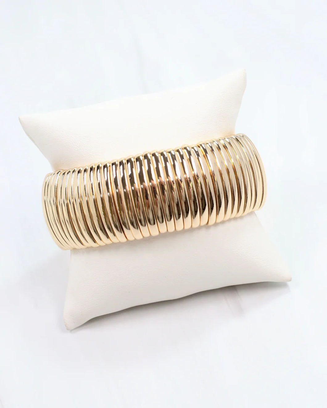 Cobra Stretch Bracelet Gold