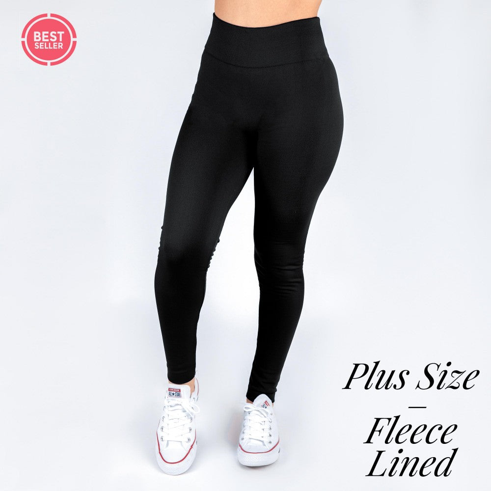 PLUS FLEECE LINED LEGGINGS